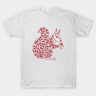 Squirrel Papercut T-Shirt